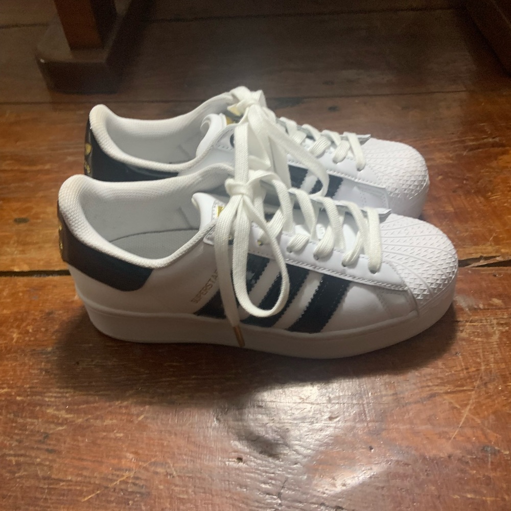 Adidas superstar platform sneakers